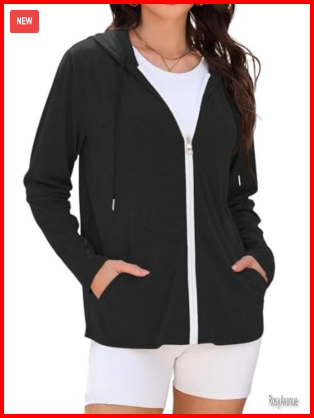 Zip Up Hoodie Womens Oversized Lightweight Sweatshirt Long Sleeve